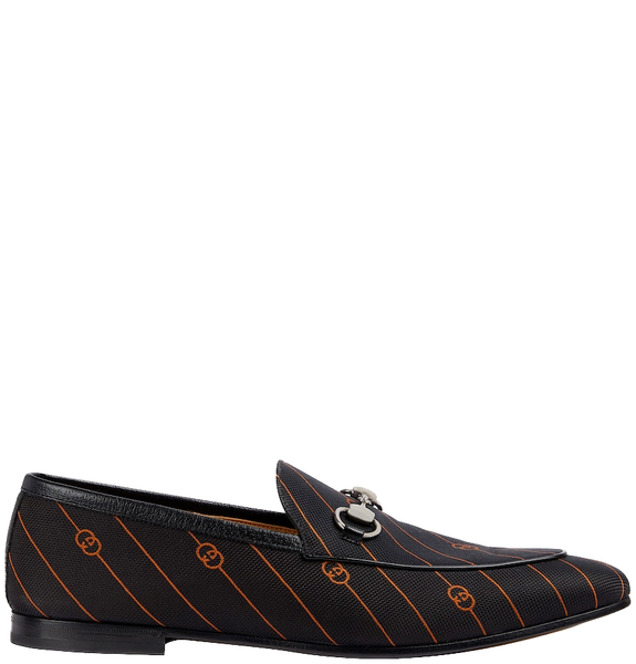  Giày Nam Gucci Jordaan Loafer 'Black Orange' 