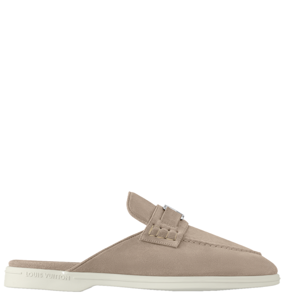  Giày Nam Louis Vuitton Estate Open Back Loafers 'Beige' 