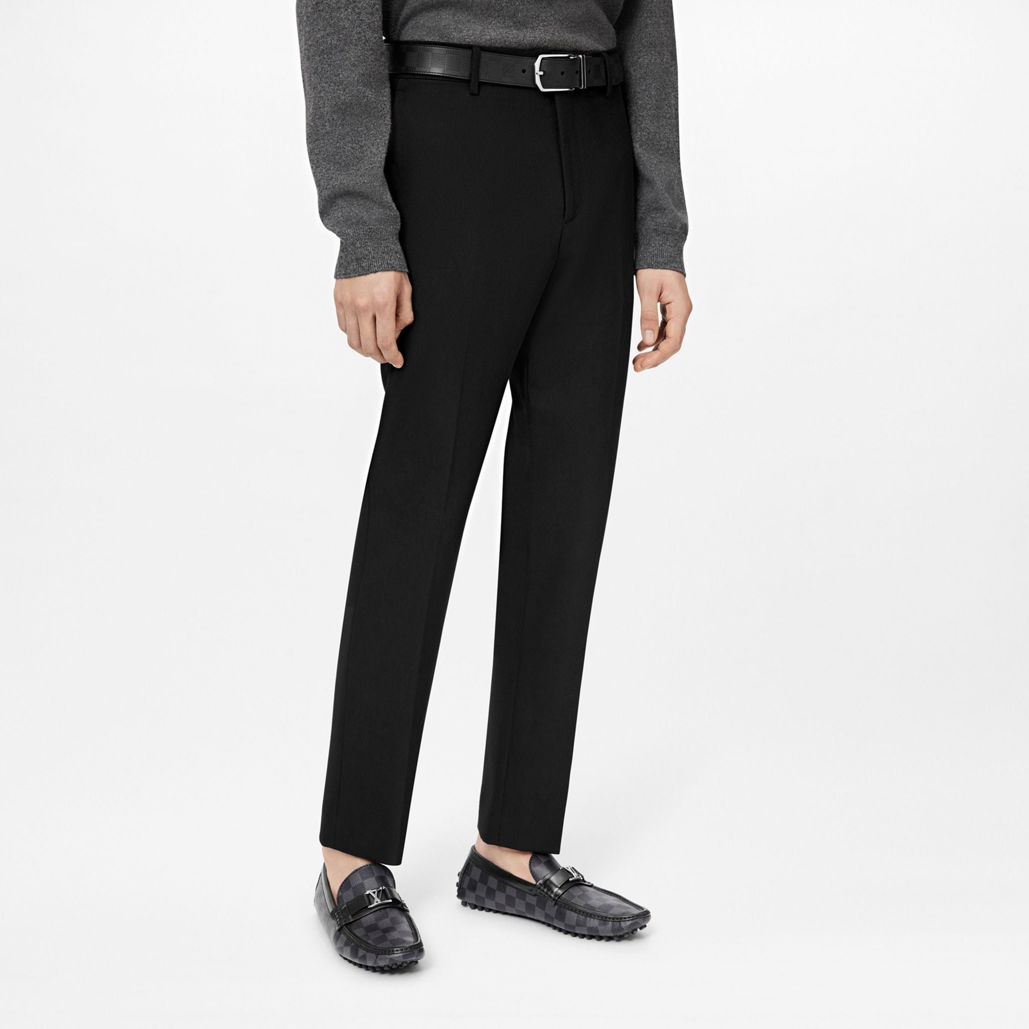  Giày Nam Louis Vuitton Hockenheim Mocassin 'Graphite' 