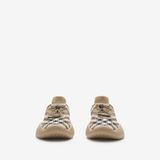  Giày Nữ Burberry Check Knit Neptune Sneakers 'Sand' 
