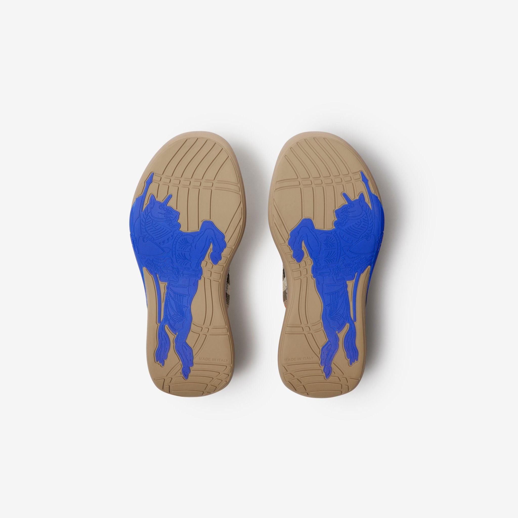  Giày Nữ Burberry Check Knit Neptune Sneakers 'Sand' 