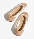  Giày Nữ Chanel Ballet Flats Raffia 'White' 