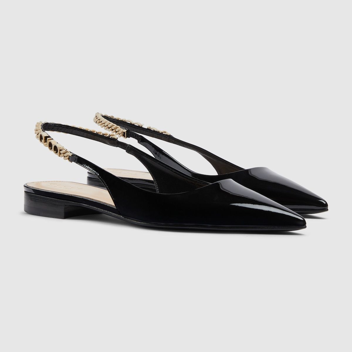  Giày Nữ Gucci Signoria Ballet Flat 'Black' 