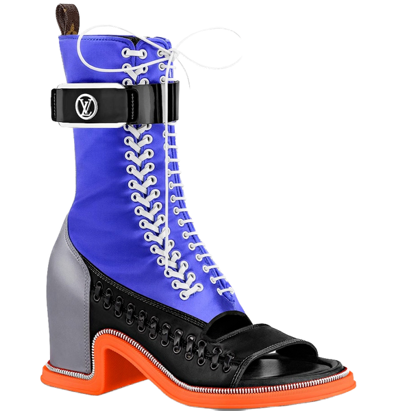  Giày Nữ Louis Vuitton Moonlight Half Boots 'Blue Roi' 