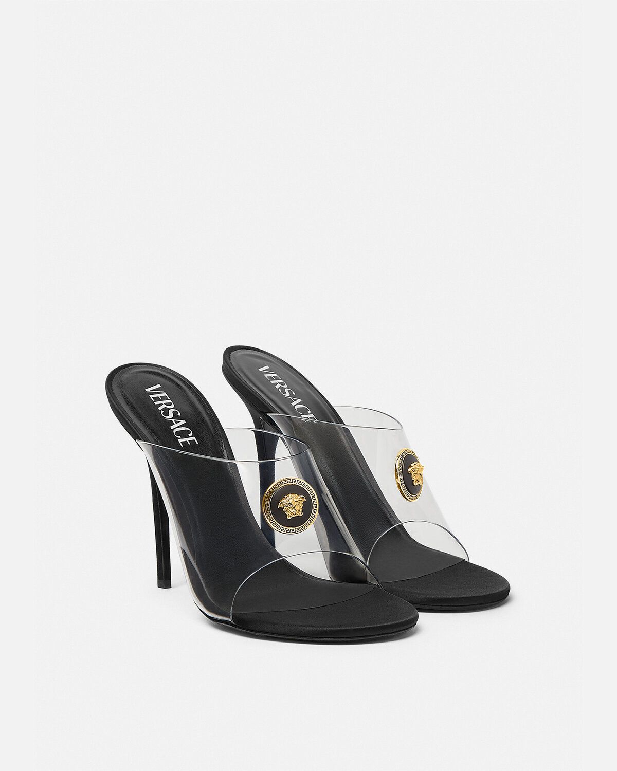  Giày Nữ Versace Vagabond Mules 'Black' 