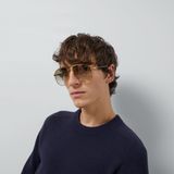  Kính Gucci Aviator Frame Sunglasses 'Gold' 