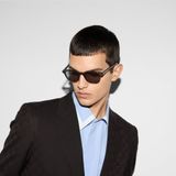  Kính Gucci Round Frame Sunglasses 'Silver' 