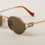  Kính Miu Miu Logo Sunglasses 'Loden' 