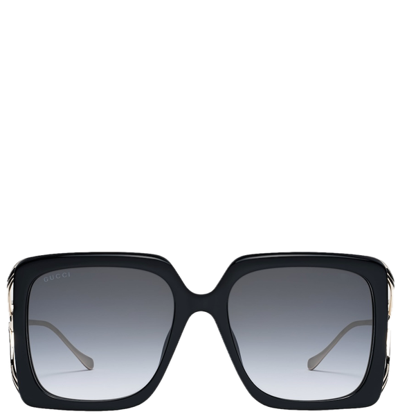  Kính Nữ Gucci Rectangular Sunglasses 'Black' 