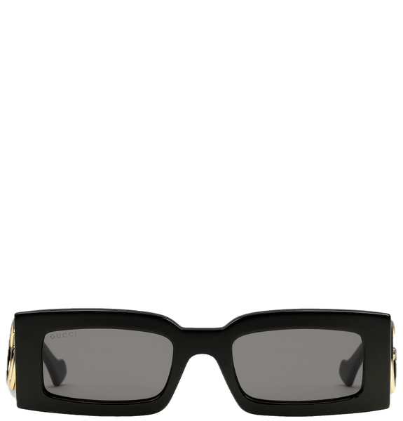  Kính Nữ Gucci Rectangular Sunglasses 'Black' 