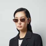  Kính Nữ Gucci Round Frame Sunglasses 'Rose' 