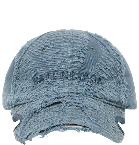  Mũ Balenciaga Laser Destroyed Cap 'Faded Blue' 