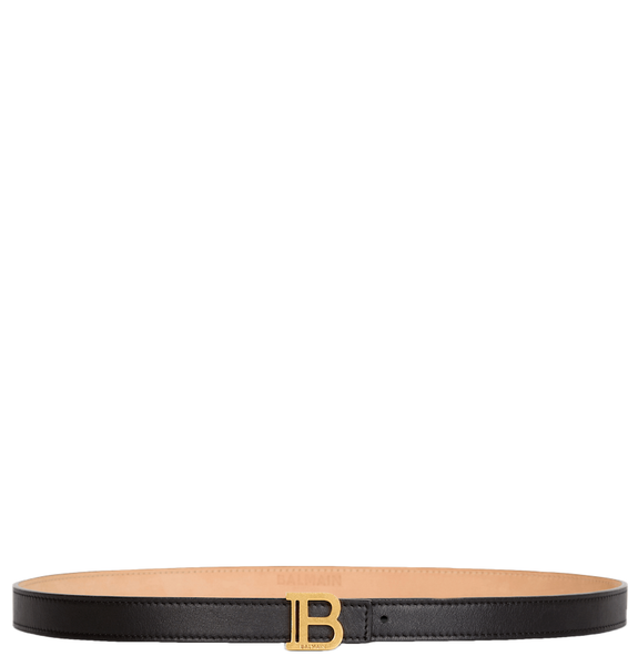  Thắt Lưng Nữ Balmain Thin Calfskin B-belt 'Black' 