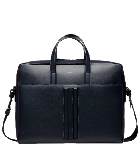  Túi Nam Bally Mythos Briefcase Recycled Leather 'Blue' 