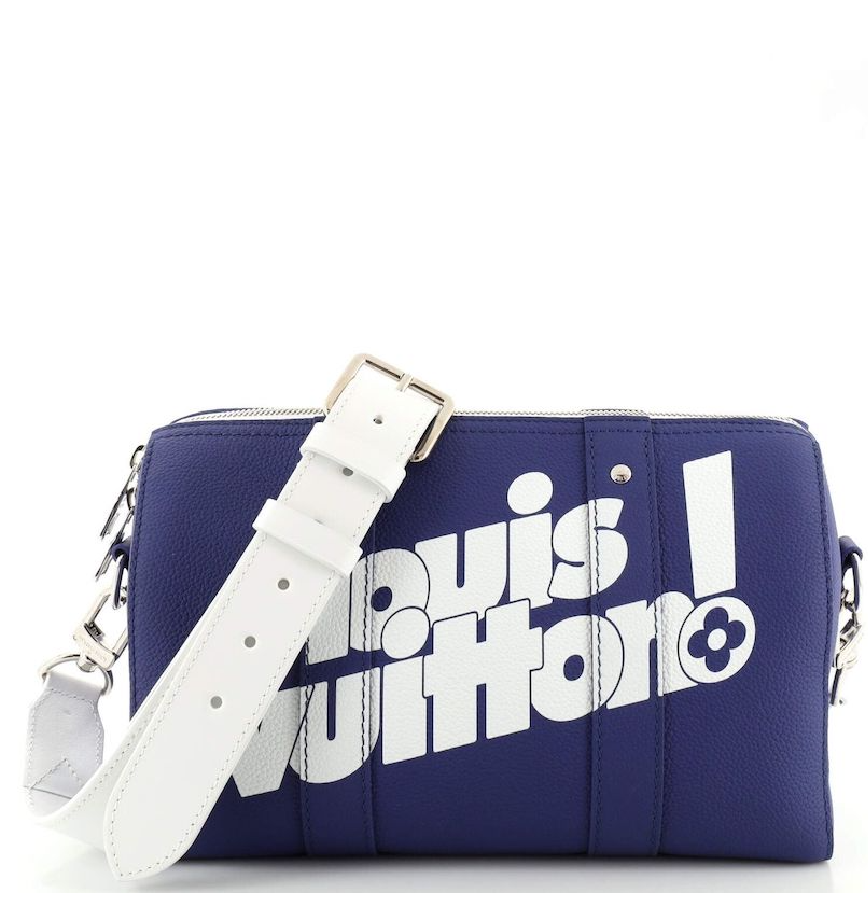  Túi Nam Louis Vuitton Nam City Keepall 'Blue Leather' 