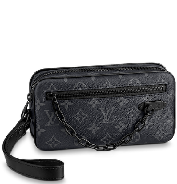  Túi Nam Louis Vuitton Pochette Volga 'Monogram Eclipse' 