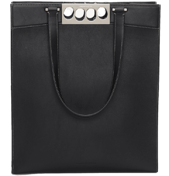  Túi Nam Alexander McQueen Grip Tote Bag 'Black' 