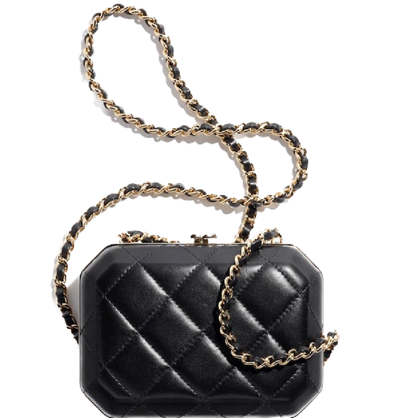  Túi Nữ Chanel Evening Bag Lambskin 'Black' 