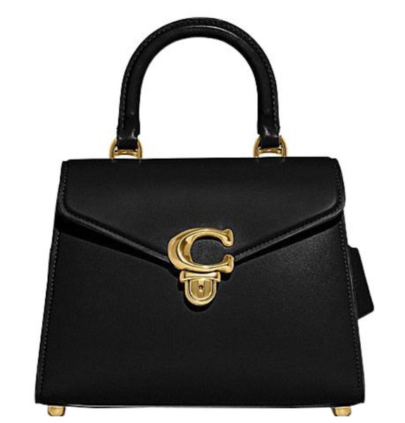  Túi Nữ Coach Top Handle Cow Leather Handbag 'Black' 