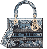  Túi Nữ Dior Medium Lady D-lite Bag 'Denim Blue' 