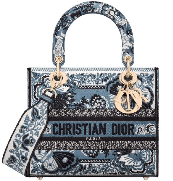 Túi Nữ Dior Medium Lady D-lite Bag 'Denim Blue' 