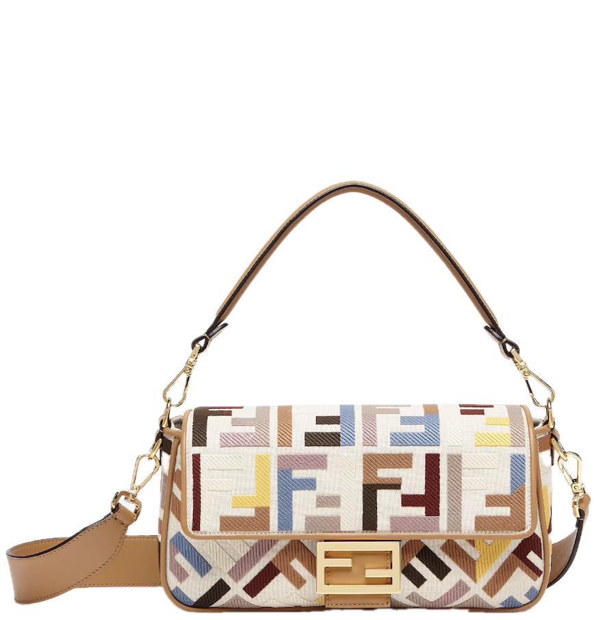  Túi Nữ Fendi Baguette Canvas Bag 'Multicolour' 