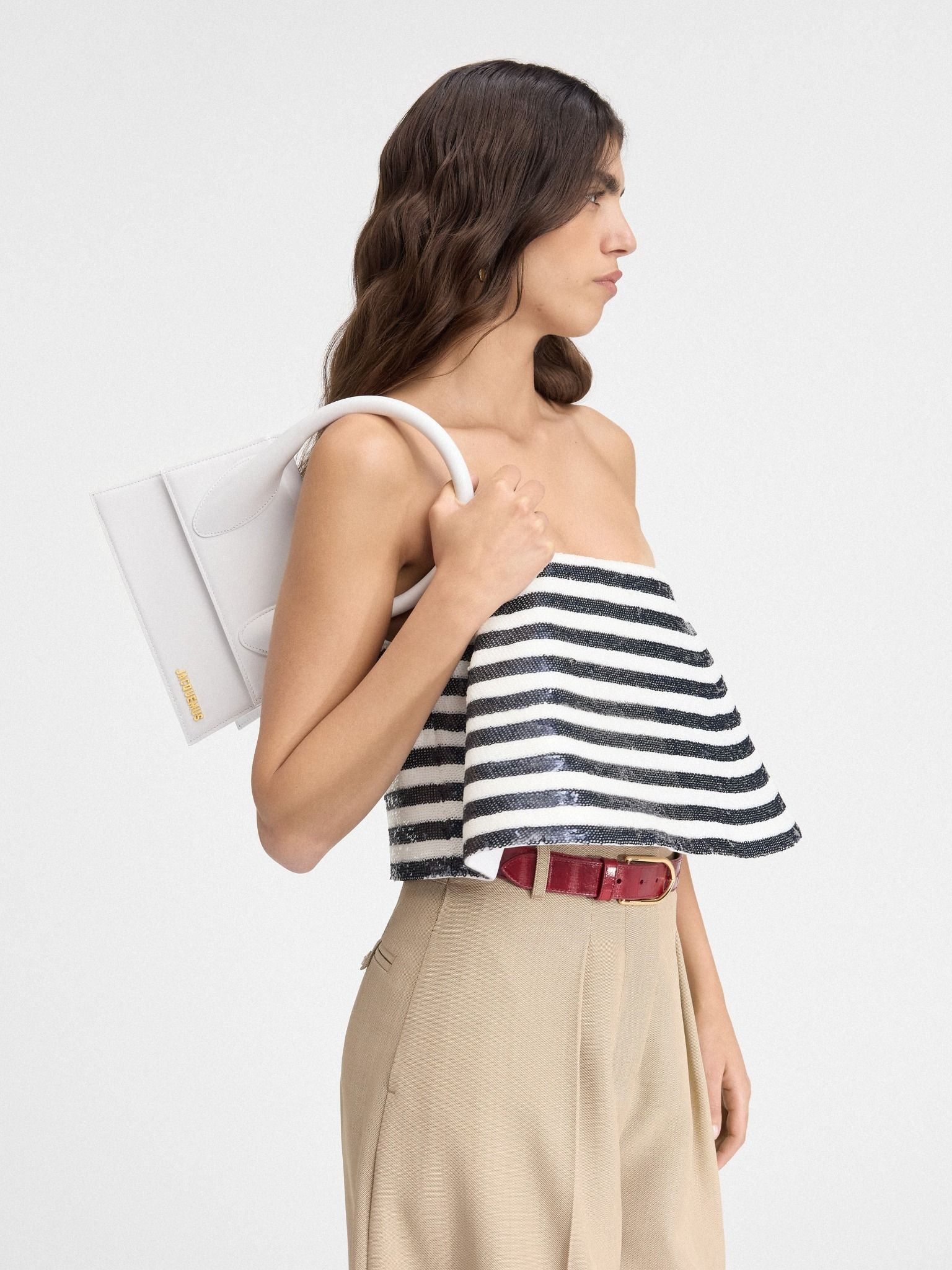  Túi Nữ Jacquemus The Large Chiquito 'White' 