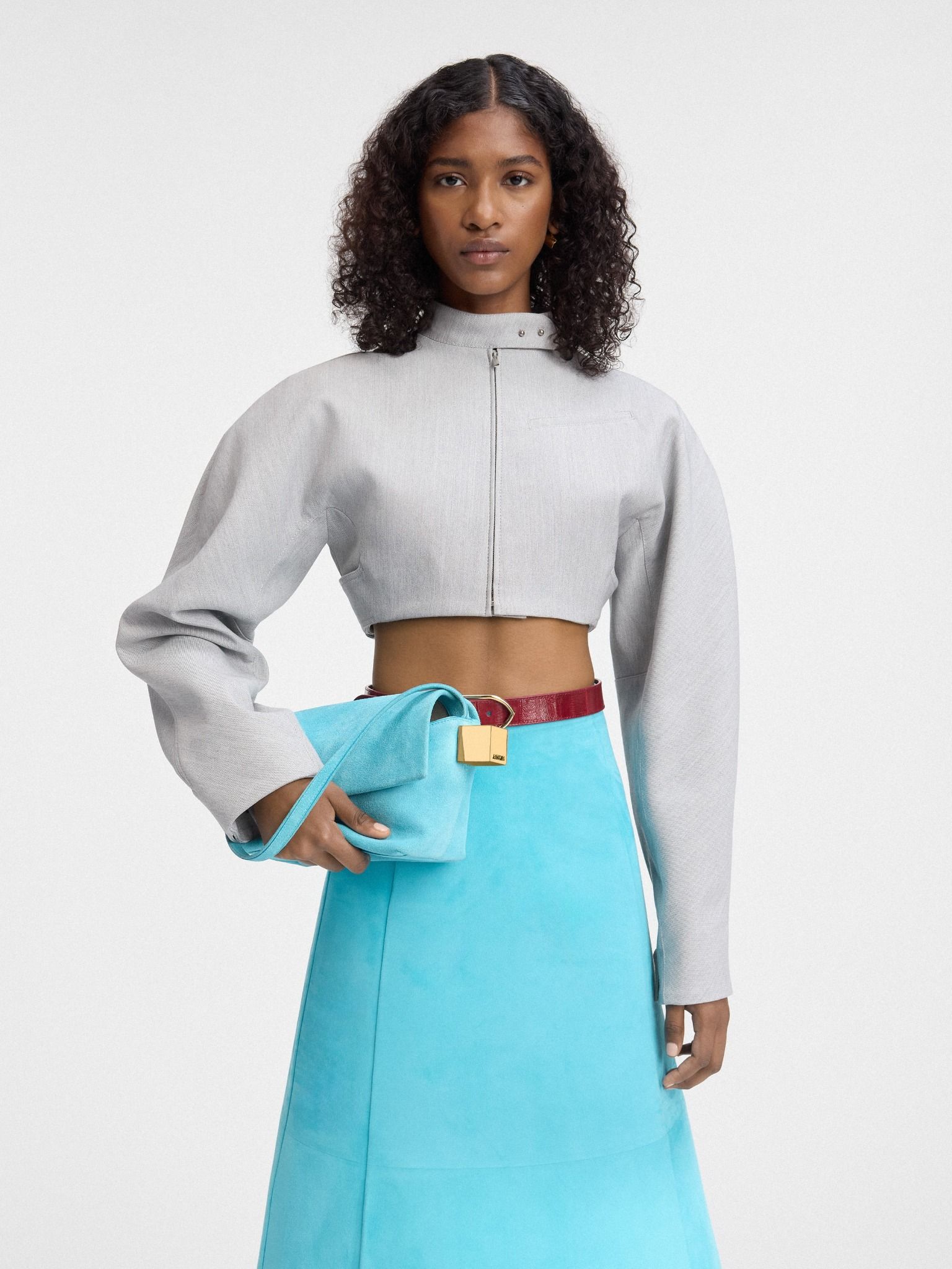  Túi Nữ Jacquemus The Rond Carré 'Turquoise' 