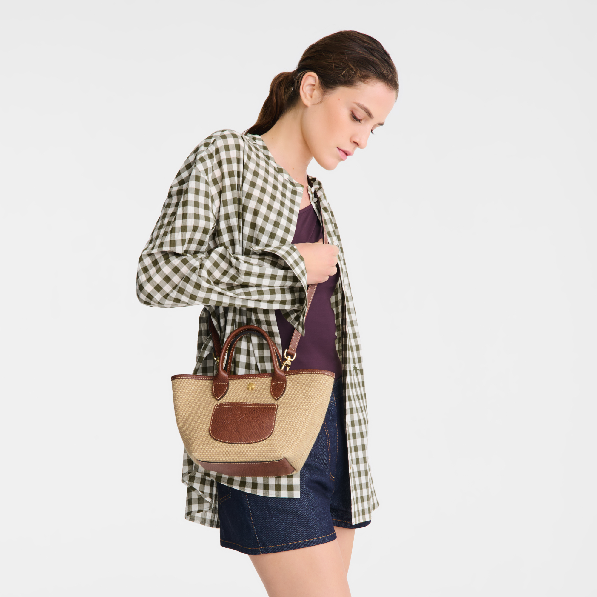  Túi Nữ Longchamp Le Pliage XS Basket Bag 'Brown' 