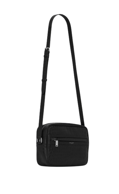  Túi Nữ Saint Laurent Camp Crocodile 'Black' 