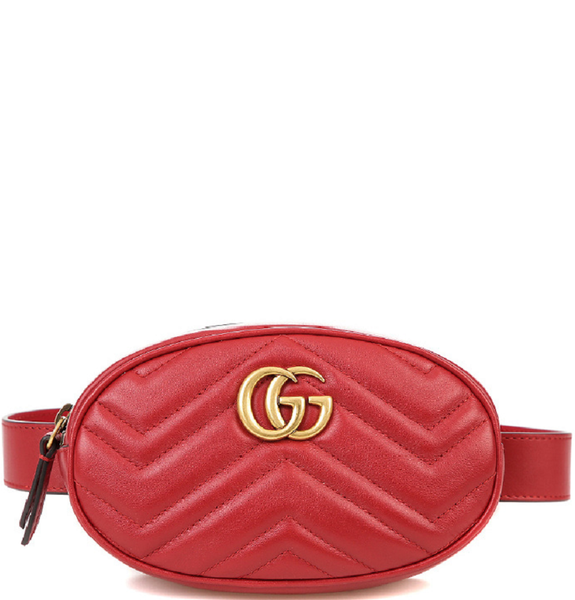  Túi Nữ Gucci GG Marmont Matelasse Belt Bag 'Red' 