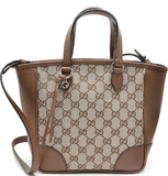  Túi Nữ Gucci GG Canvas Tote And Shoulder Bag 'Tan' 