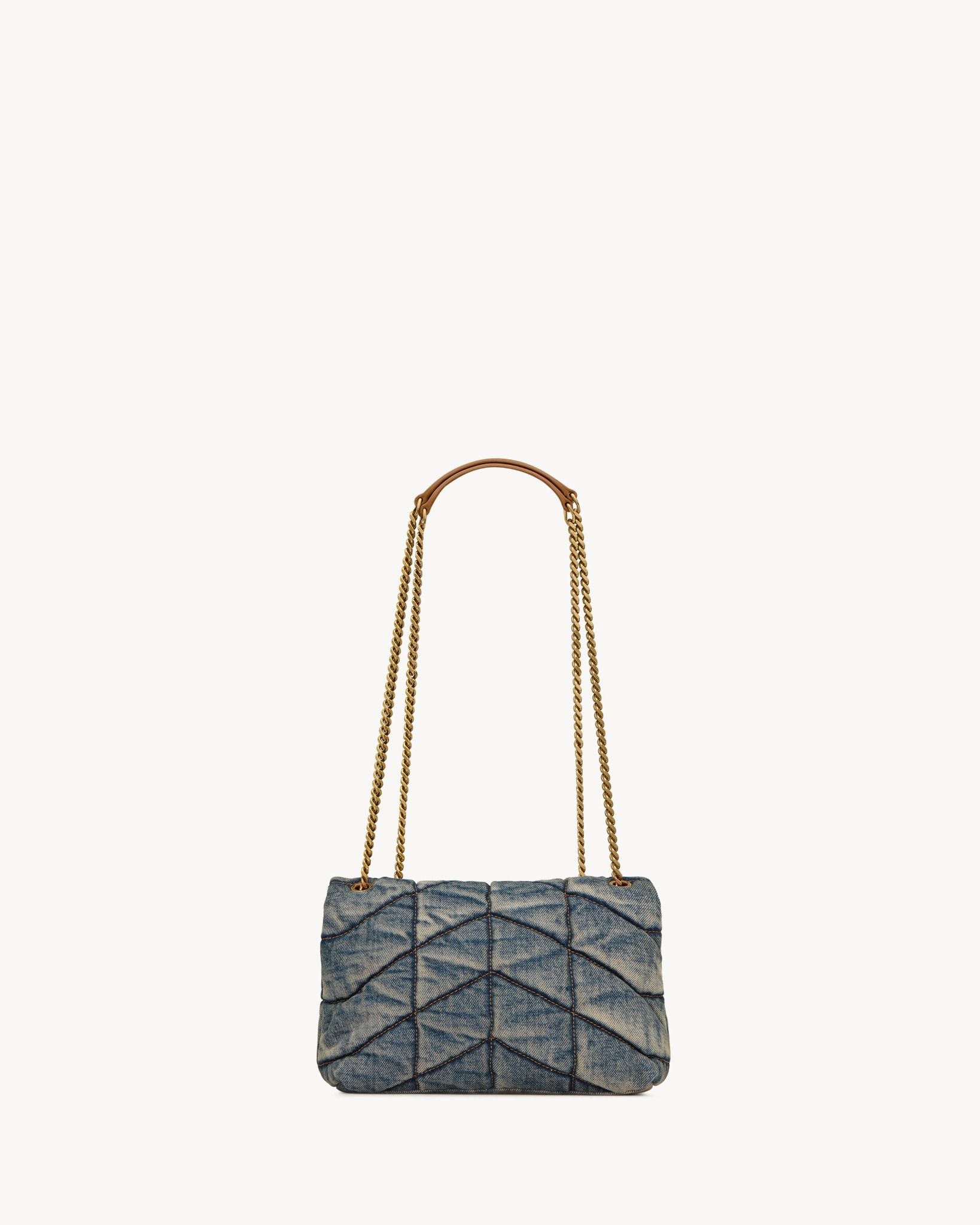  Túi Nữ Saint Laurent Puffer Toy 'Rodeo Blue' 