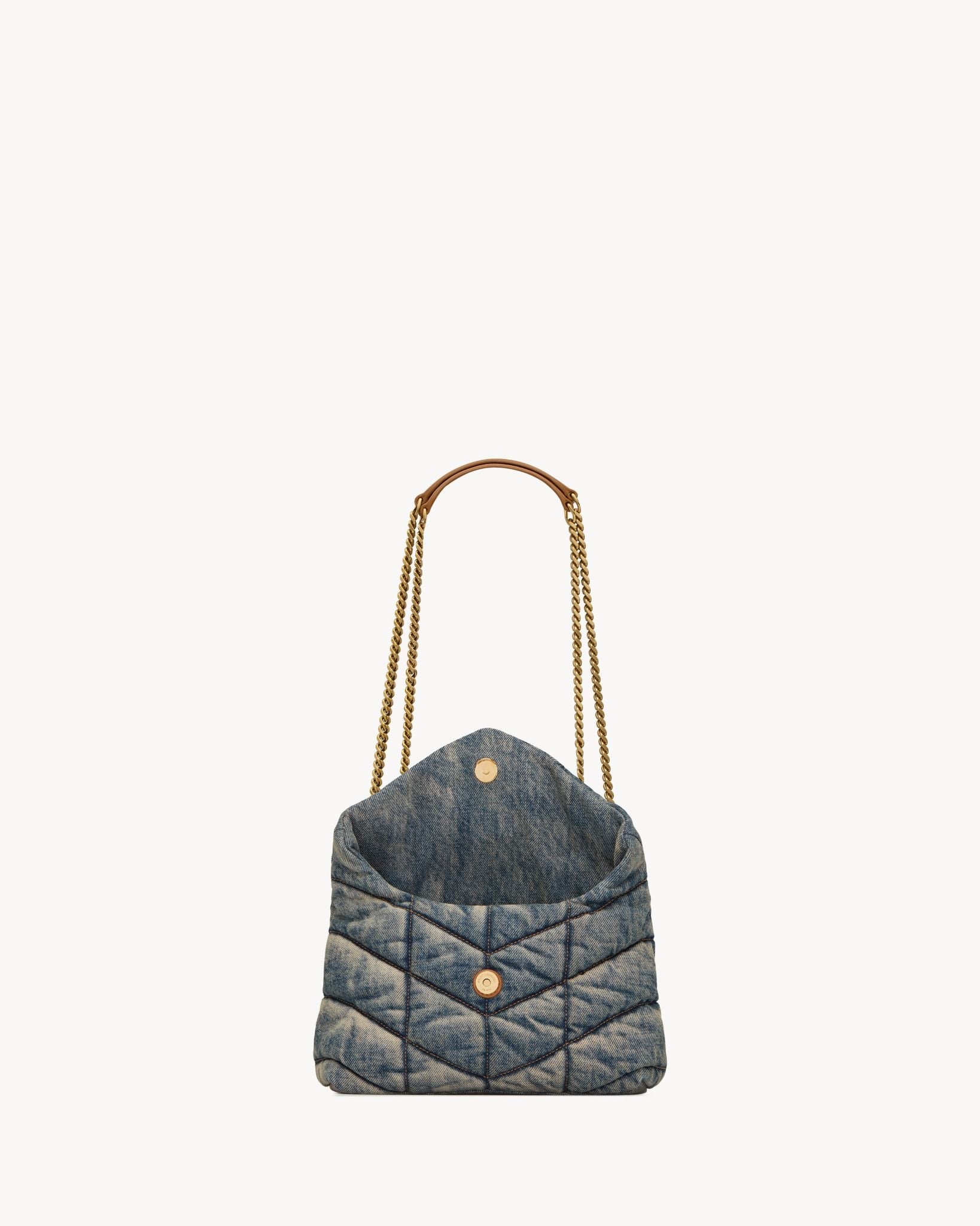  Túi Nữ Saint Laurent Puffer Toy 'Rodeo Blue' 