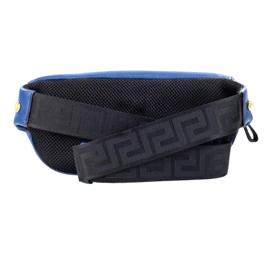  Túi Versace Grainy Calf Leather 'Blue' 