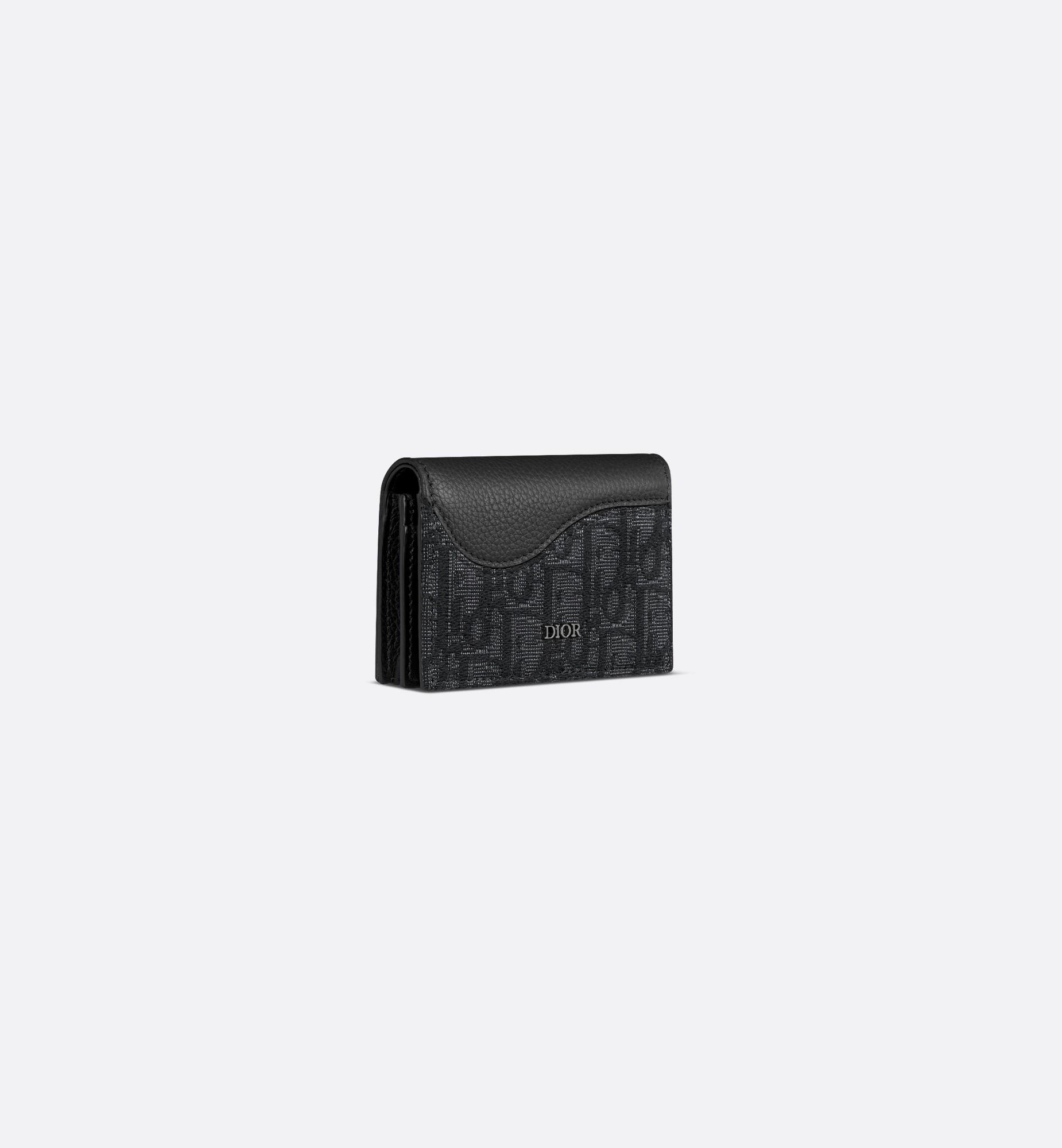  Ví Dior Saddle Business Card Holder 'Black' 