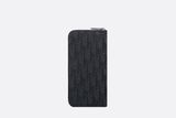  Ví Dior Vertical Long Zipped Wallet 'Black' 