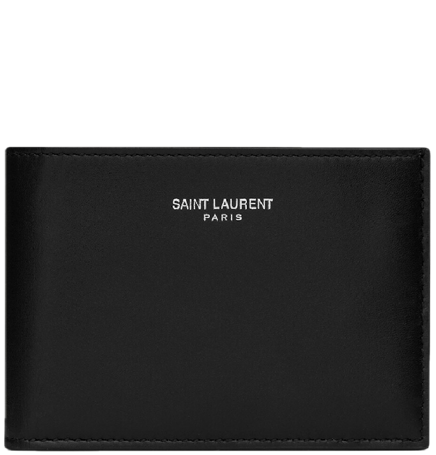  Ví Nam Saint Laurent Compact Card Case 'Black' 