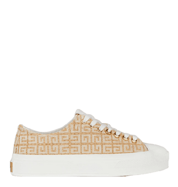  Giày Givenchy Nữ Sneakers City Sport 4G Raffia 
