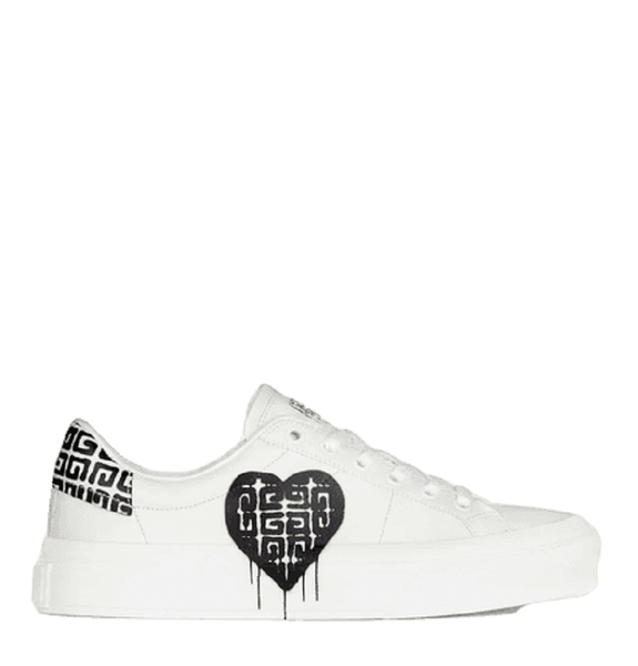  Giày Givenchy Nữ Sneakers 4G Black Heart Print 