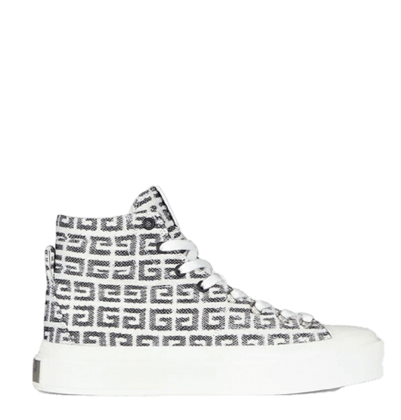  Giày Givenchy Nữ High Sneakers 4G Jacquard Black 