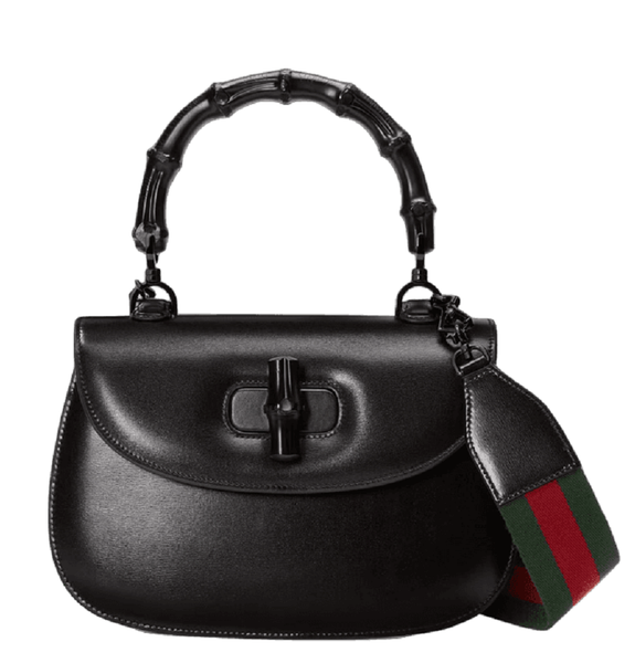  Túi Gucci Nữ Bamboo 1947 Medium Bag Black 