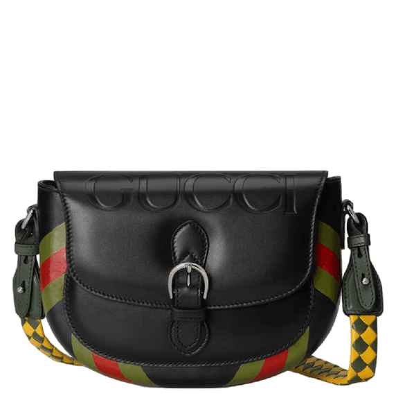  Túi Gucci Nữ Small Logo Shoulder Bag Black 