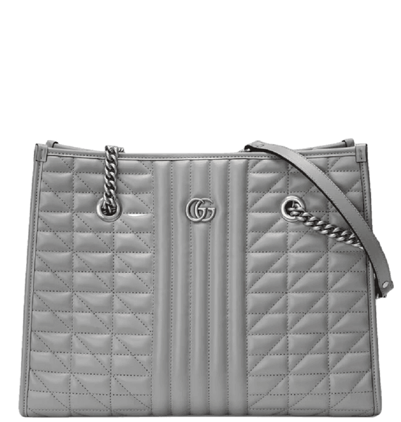  Túi Gucci Nữ GG Marmont Medium Bag Grey 