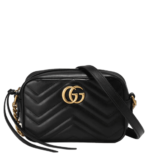  Túi Gucci Nữ GG Marmont Matelassé Bag Black 