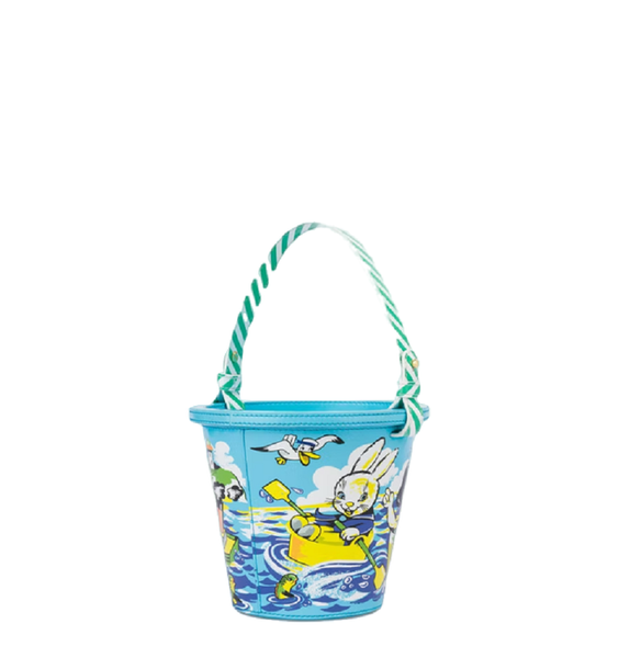  Túi Moschino Nữ Beach Bucket Light Blue 