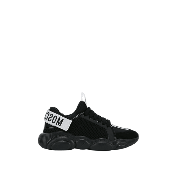  Giày Nữ Moschino Teddy Shoes Sneakers With Strap 'Black' 