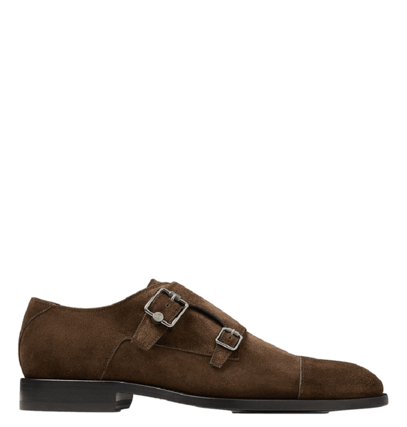  Giày Jimmy Choo Nam Finnion Monkstrap 'Brown' 