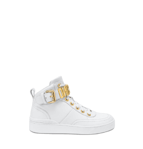  Giày Nữ Moschino Nappa Leather Basket Sneakers 'White' 