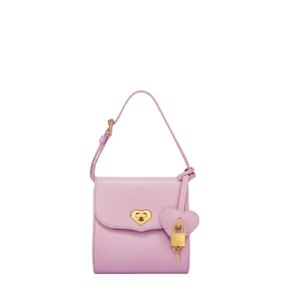  Túi Nữ Moschino Heart Lock Shoulder Bag 'Pink' 